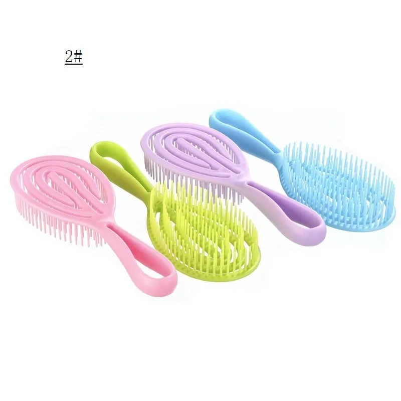 style curly hair comb clean and relieve itching head comb soft ribs massage comb