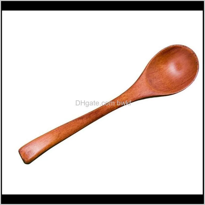 13*3cm high quality wooden spoons tea coffee milk honey tableware kitchen accessories cooking sugar salt small spoons dc159