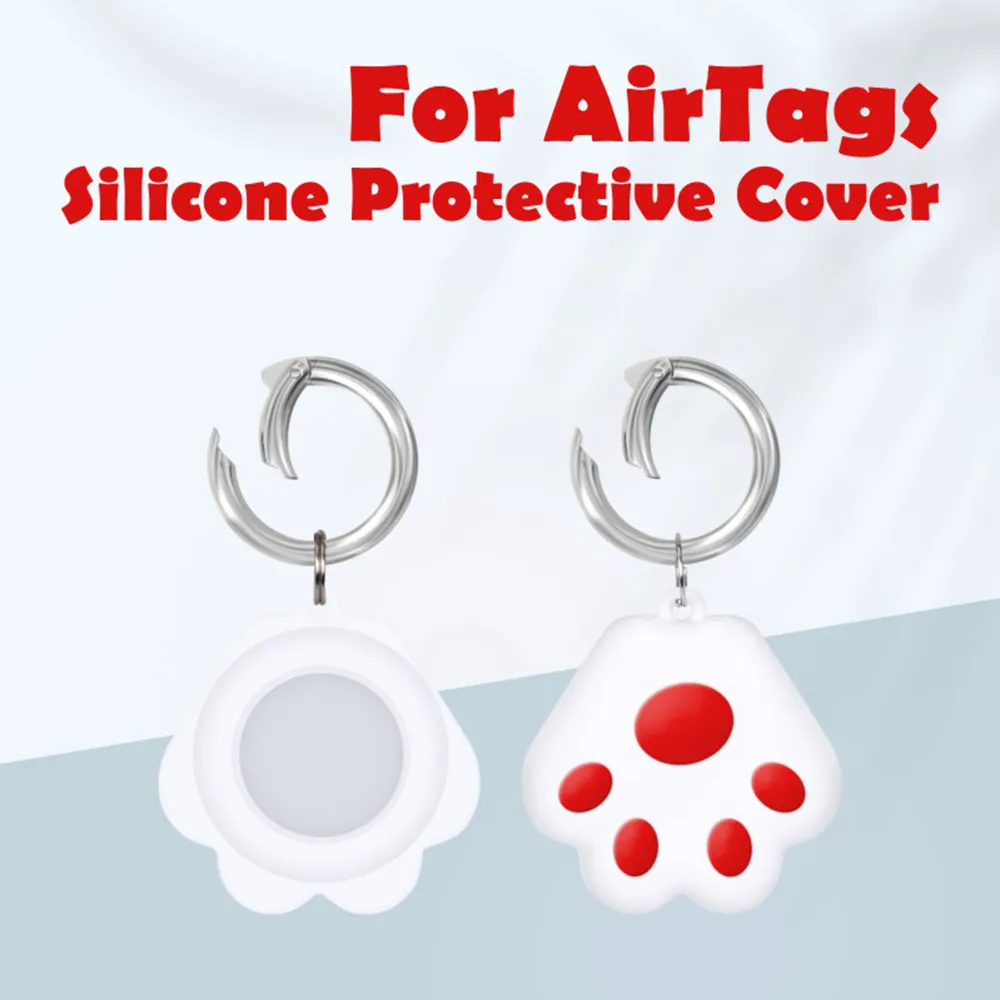 Pour Apple Airtag étui de protection en Silicone Airtags localisateur couverture en Silicone liquide Air tag Tracker porte-clés