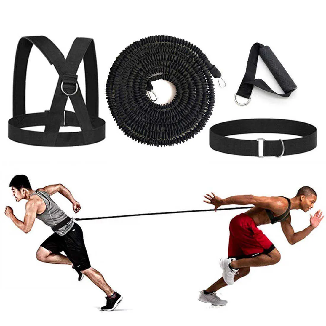 Motståndskraft Gummi Band Set Workout Yoga Sport Boxning Fotboll Basket Jump Speed ​​Strength Training Exercise Utrustning H1026