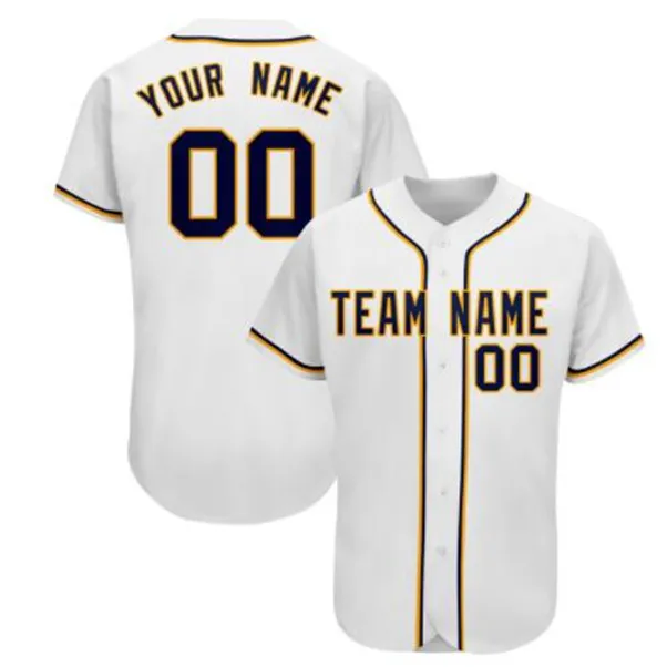 Homens Custom Baseball Jersey Costura completa Qualquer Nome Números e Nomes de Equipe, Pls Personalizado Adicionar Observações em ordem S-3XL 033