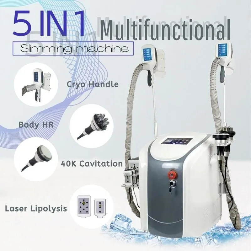 Portable Cryolipolysis Fat Freezing Machine Slimming Machine Cryotherapy Ultrasound RF Liposuction Lipo Laser RF