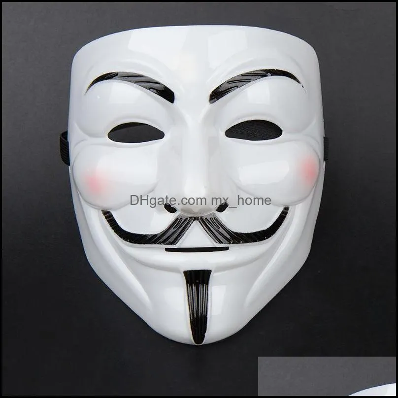 Party Masks V for Vendetta Masks Anonymous Guy Fawkes Fancy Dress Adult Costume Accessory Plastic Party Cosplay Masks