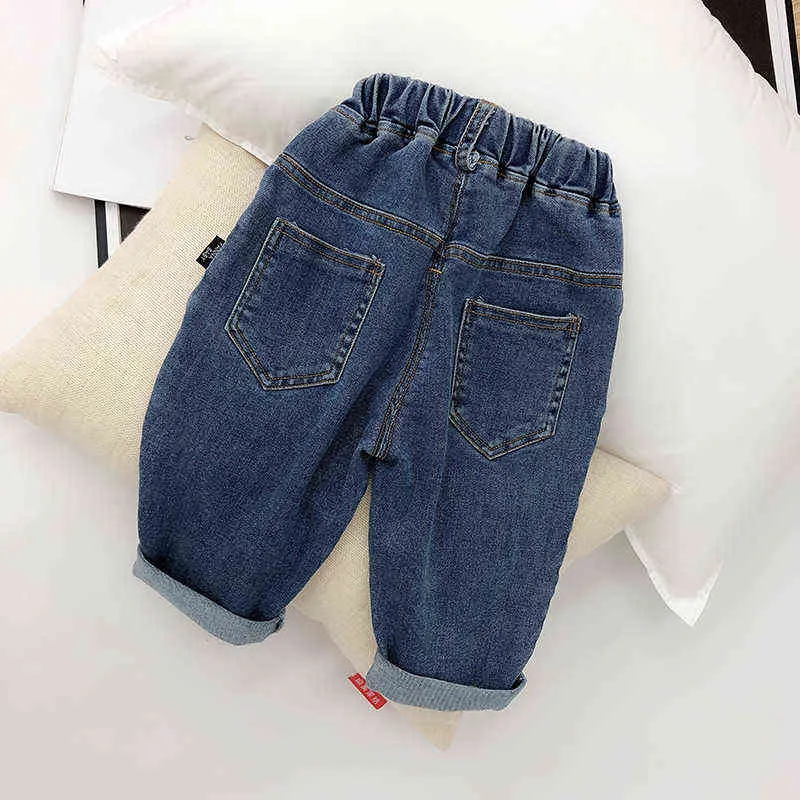 Criança meninos jeans moda coreana casual jeans para menino 2 3 4 5 6 anos crianças calças coreanas moda crianças denim calças 2020 novo g1220