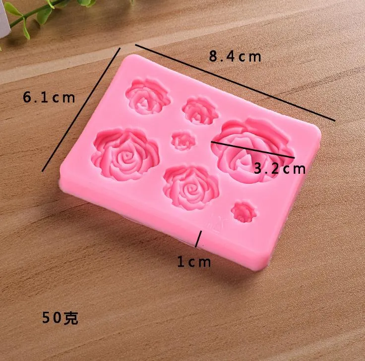 Rose Flowers silicone mould Cake Chocolate Molds wedding Cakes Decorating Tools Fondant Sugarcraft Mold SN4026