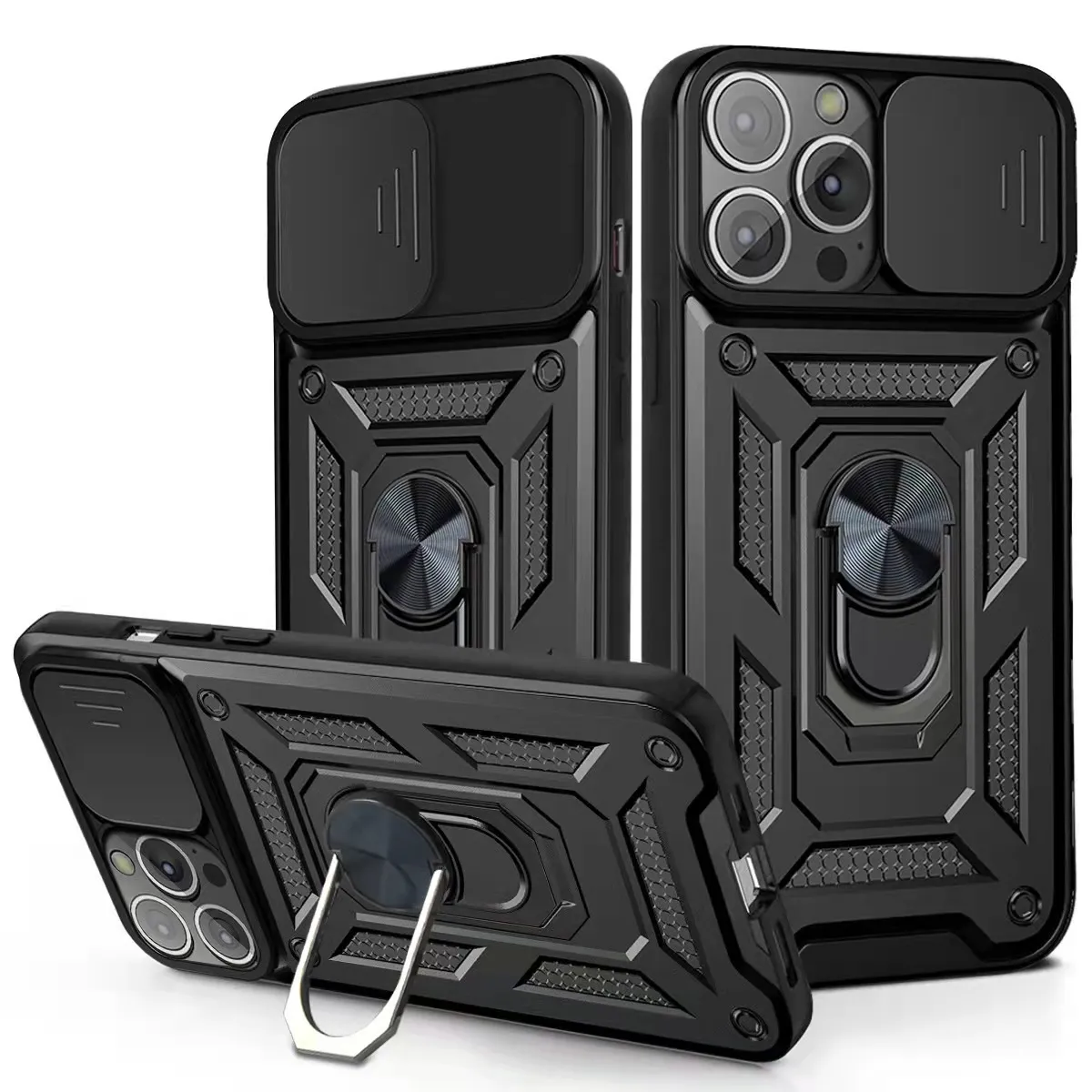 Uchwyt Ring Car Case Case Case dla iPhone 6 6S 7 8 Plus X XS XR 11 Pro Max 12 MINI 13 Osłona wstrząsu