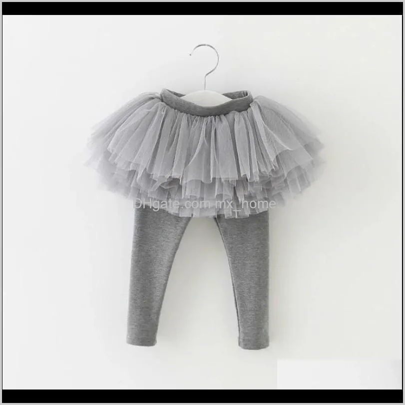 baby girls leggings toddler girl fall clothes gradient mesh culottes pants ballet trousers for kids winter warm comfortable 201207