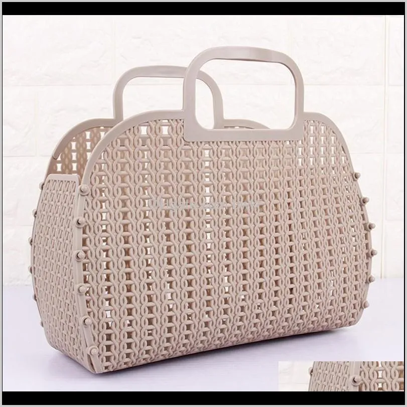 fashion folding storage basket colorfulplastic portable kitchen bathroom bath basket bathroom accessories organizers