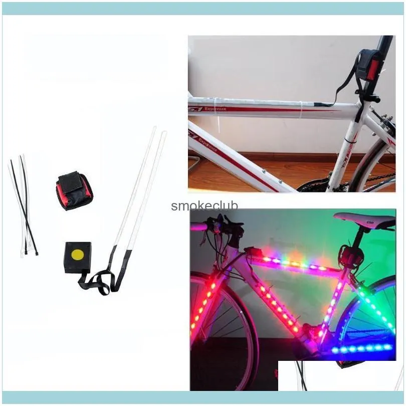 Bike Lights Bicycle LED Strip Frame Decorative Light Wheel Spoke Cycling Rim Tape Accessories