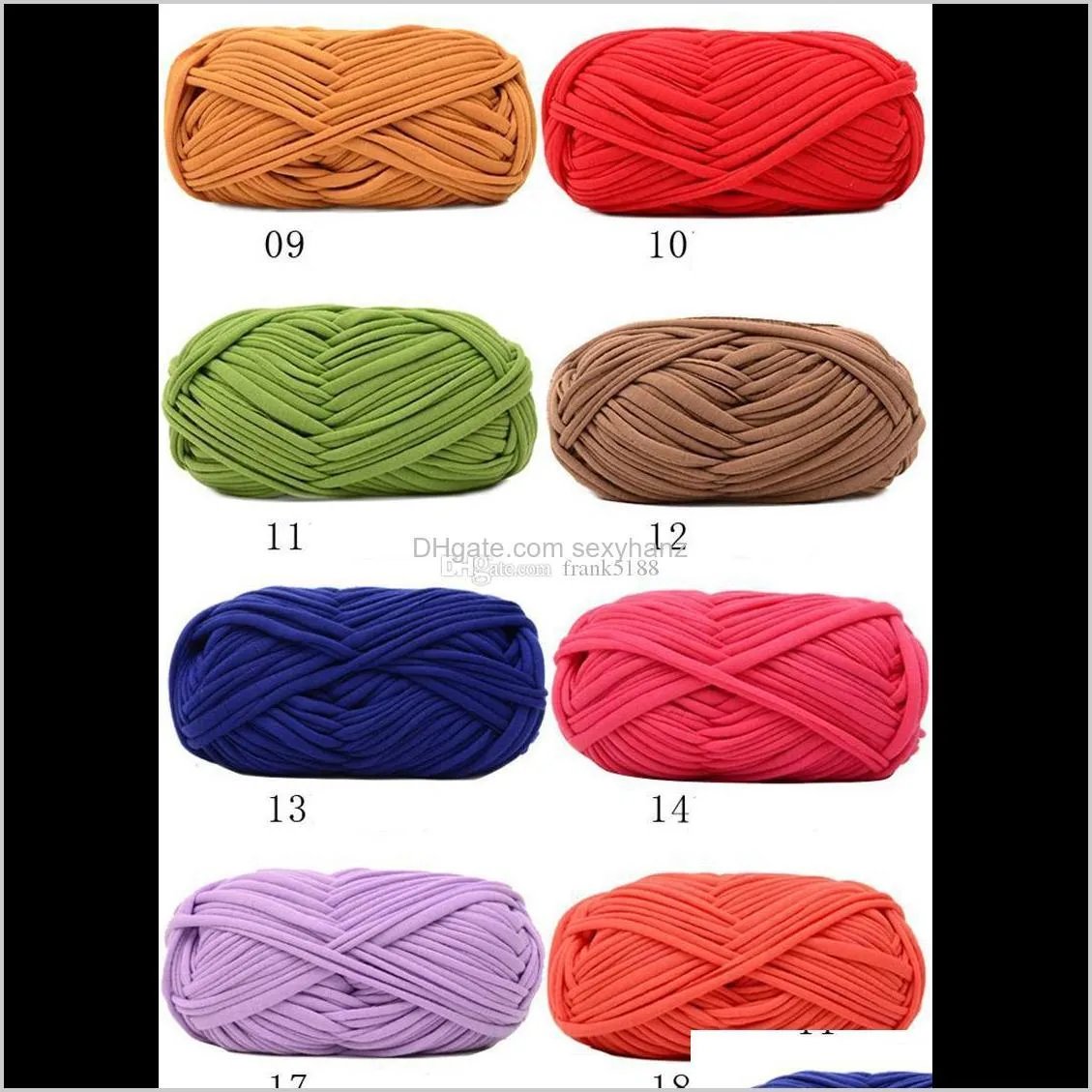 100g/pcs new super soft thick chunky t shirt yarn for knitting blanket carpet handbag crochet cloth yarn lanas para tejer