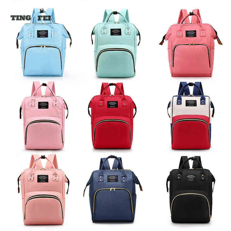 Multi-function Waterproof Outdoor Travel Diaper Bags for Baby Care Nappy Backpack Bag Mummy Large Capacity Bag Mom Baby H1110