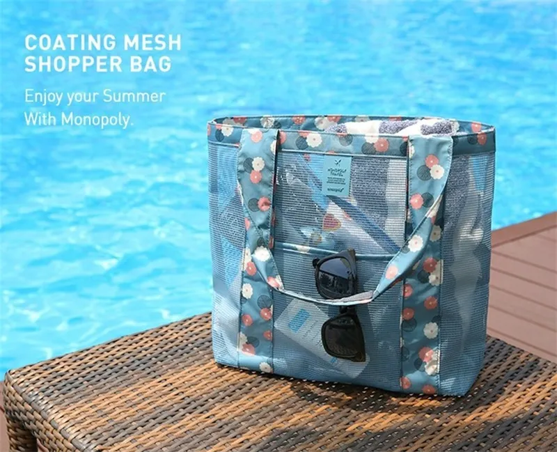 2021 Outdoor Travel Storage Bag Beach Net One Shoulder Large Capacity Clothes by free ship
