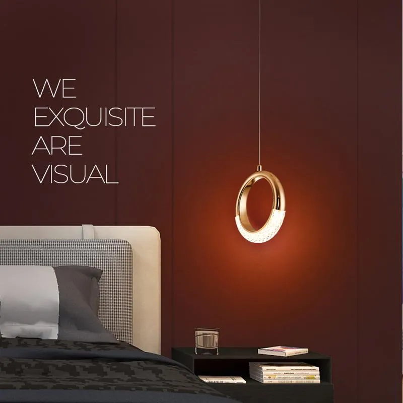 Lampes suspendues Lampe de chevet minimaliste moderne Lumière de luxe Chambre INS Lampe Salon Décoration