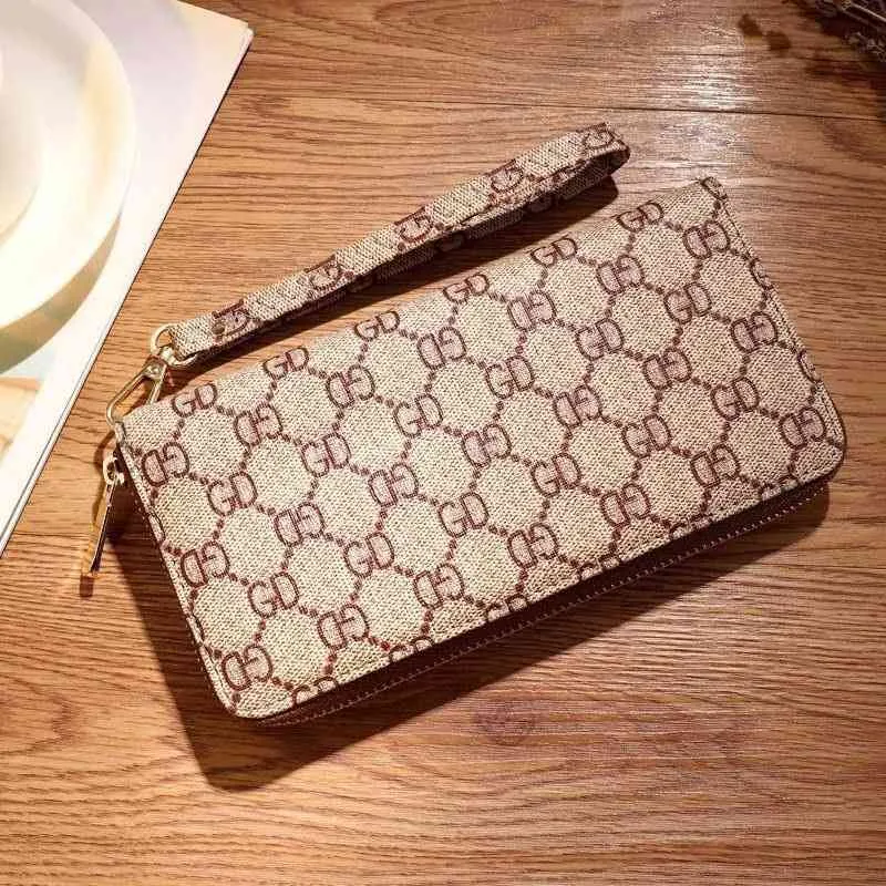 Chain Wallet exquisite long women's double zipper holding large capacity change simple business purse