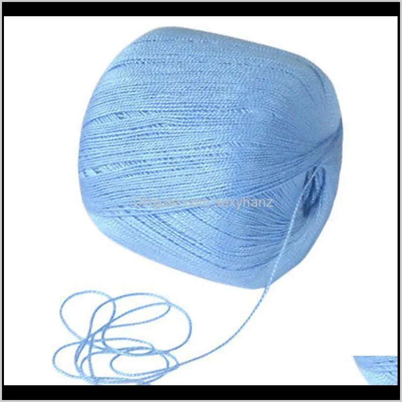 wholesale 400 meters cotton cord thread yarn for embroidery crochet knitting lace handicraft tool hand stitching thr qylpig