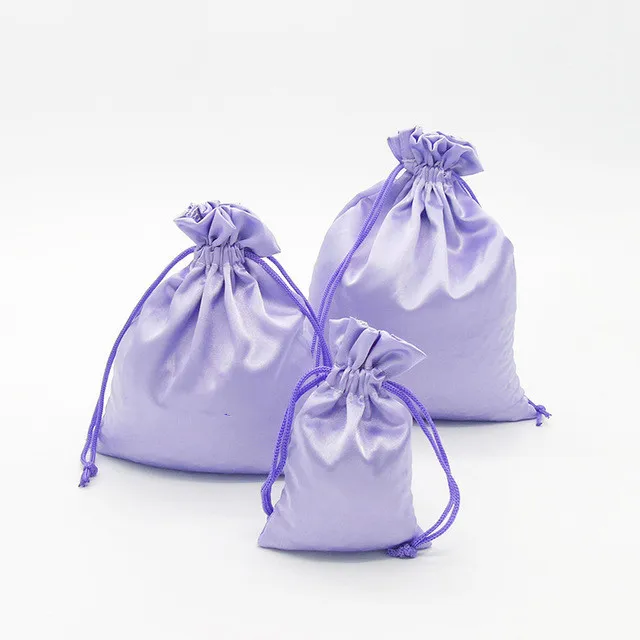 Satin Tassen met Trekkoord Geschenk Pouch Mini Sieraden Tas Kleine Bruiloft Gunst Tas