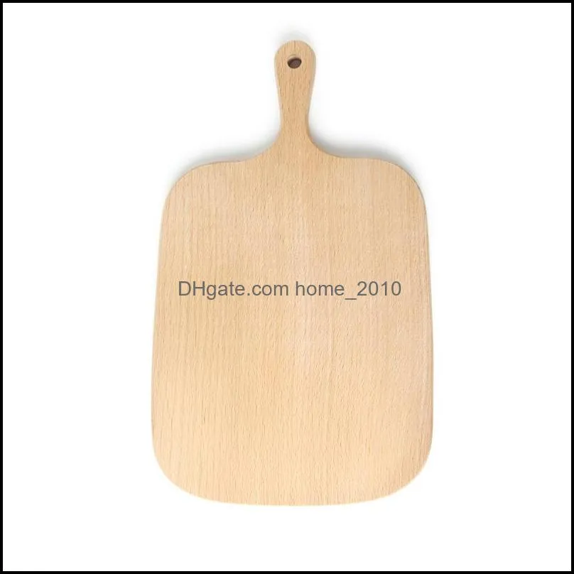 Home Chopping Block Kitchen Beech Cutting Board Cake Plate Serving Trays Wooden Bread Dish Fruit Plate Sushi Tray Baking Tool BC