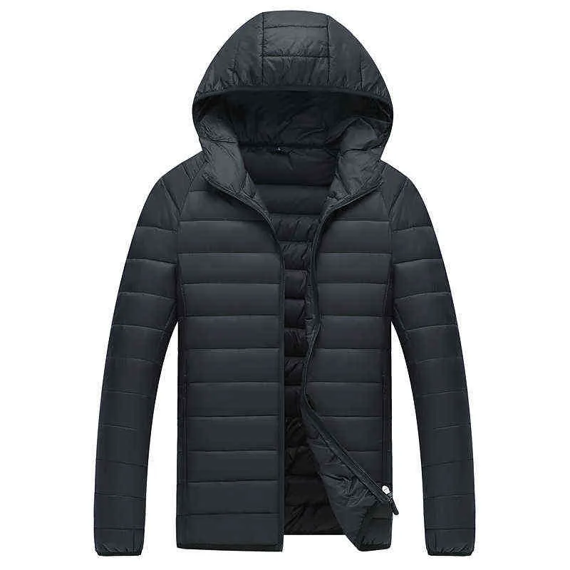 Män Kläder Vindskydd Vattentät Lättvikt Dam Jacka Män Casual White Duck Down Coat Ultra Thin Down Jackor för Man G1108