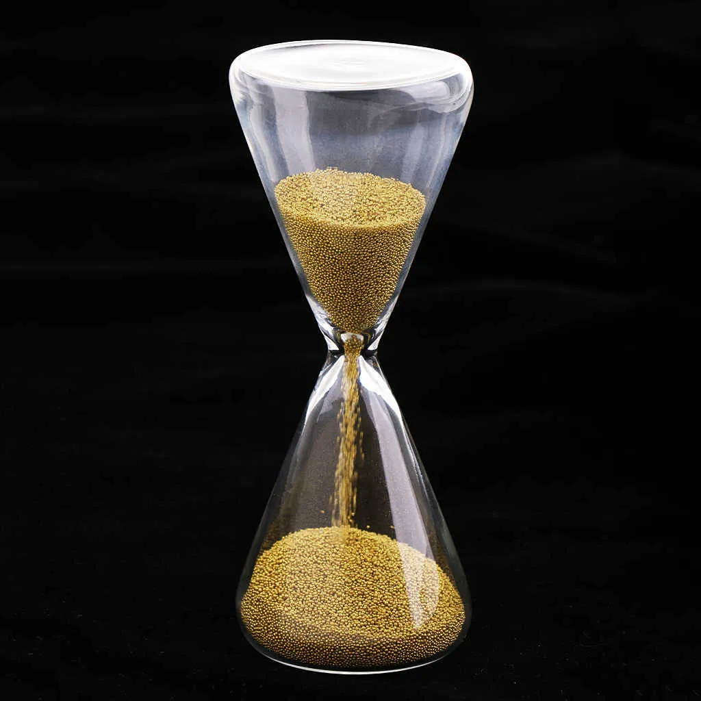 MagiDeal 4.8 inch Unique 30 Seconds Hourglass Golden Sand Timer Time Management for Party Game Playing