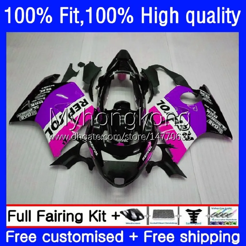 Kroppsarbete för Honda Blackbird Repsol Purple CBR1100XX CBR1100 XX 1996 2007 BODY 35NO.138 CBR 1100XX 1100 CC XX 96 97 98 99 00 01 02 03 04 05 06 07 OEM FAININGS KIT