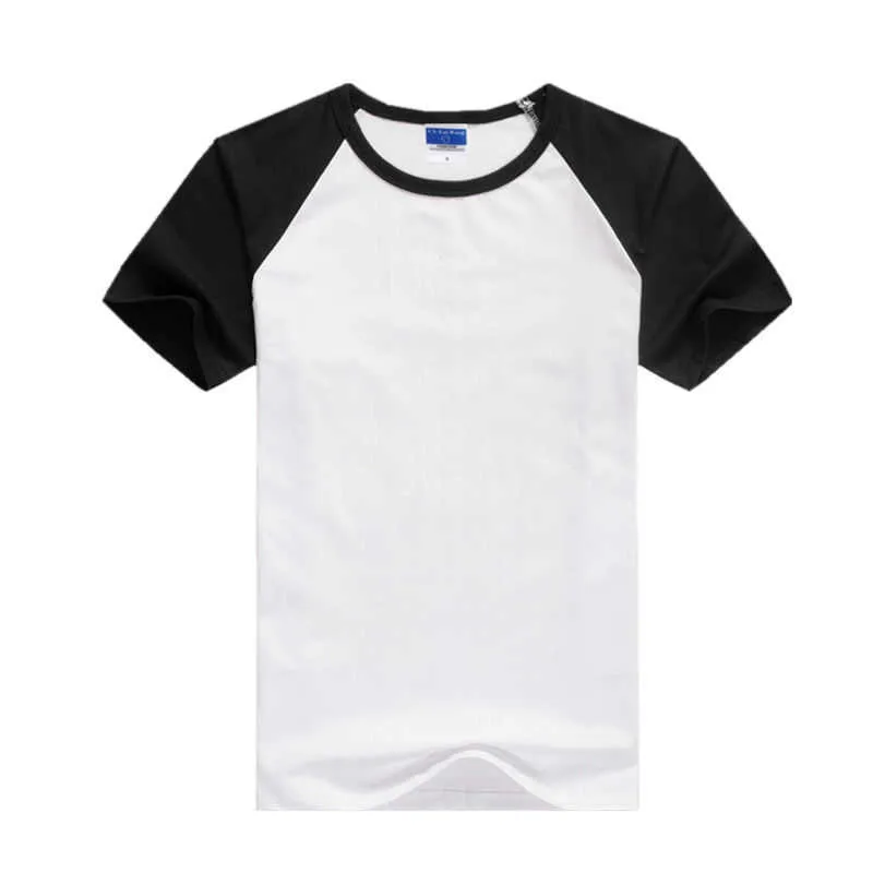 Summer Tee Shrit Mężczyźni T Koszulka Okrągły kołnierz Bawełniany Mężczyzna Casual Slim Fit Raglan Krótki Rękaw Koszulki Topy 210629