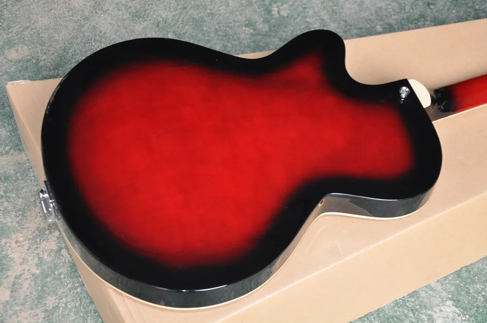 Customizable Red Semi Hollow Semi Hollow Electric Guitar
