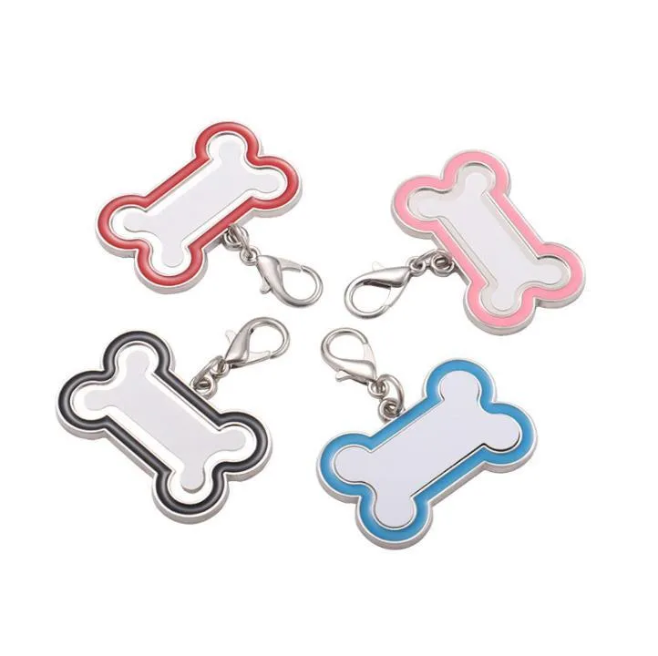 Fedex Blank Sublimation Keychain Party Favor Pet Dog Tag DIY Photo Heat Transfer Cute Claw Bone Type Keychain SN6326