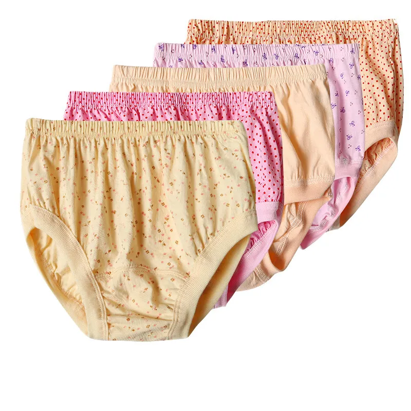Lingerie Panties Middle Old Aged Mothers Underwear Womens Pure High Waist  Loose And Fattening Large Size Grannys All Cotton Briefs From 3,33 €