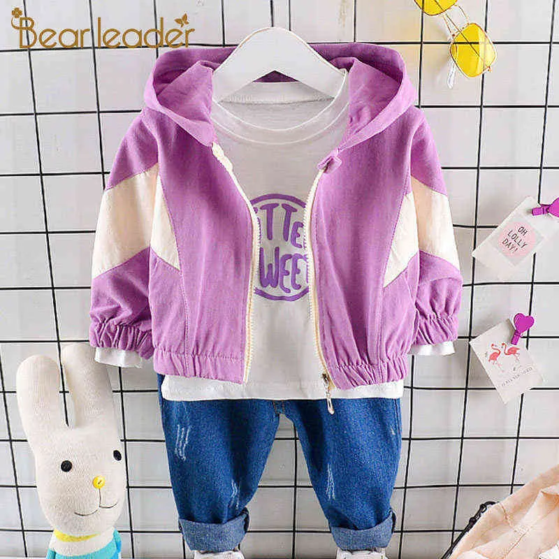 Bear Leader Kids Clothing Sets 2020 Nieuwe Herfst Peuter Meisjes En Jongens Casual Kleding Kinderen Outfits Letter Print Leuke Kostuums Y220310