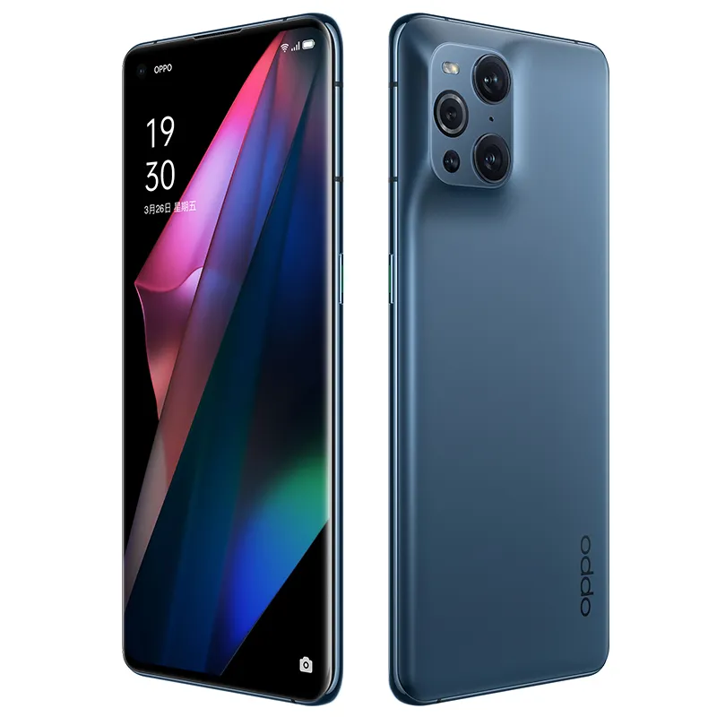 Oryginalny Oppo Znajdź X3 5G Telefon komórkowy 8GB RAM 128GB 256GB ROM Snapdragon 870 OCTA RD 50MP AI NFC 4500MAH Android 6.7 "Pełny ekran ID Face Smart Telefon komórkowy