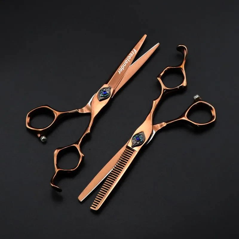 Ножницы для волос Профессиональный перо Гем 6 -дюймовый режущий парикмахерская.