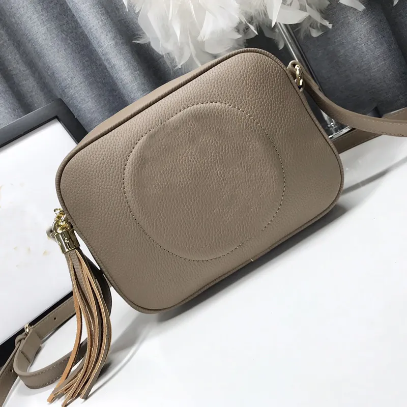 Bolso bandolera con solapa para cámara, bandolera con borlas para mujer, bandolera de cuero genuino liso, cartera con hilo de borla, monederos para mujer