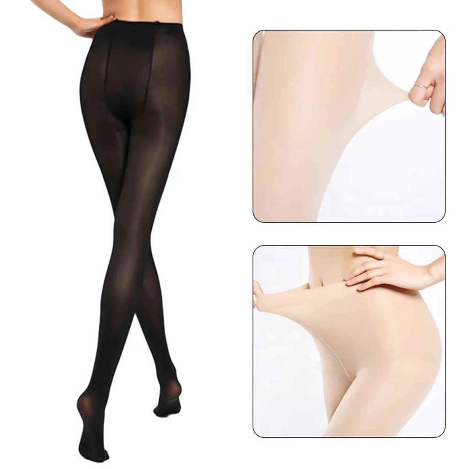 Bas incassables flexibles pour femmes élastiques transparents Plus longs collants serrés bas à élasticité accrue U * Y1130