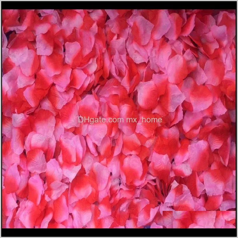 pcs artificial rose petals wedding petalas colorful silk flower accessories decorative flowers & wreaths