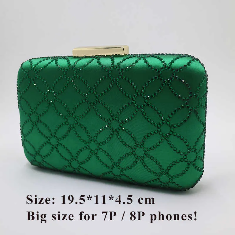 Navy and green clutch bag outlet