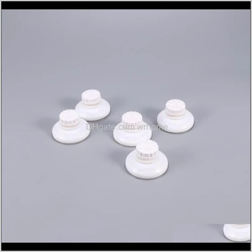 5pcs 6.1cm PVC Rotate Vacuum Suction Cups Accessory With Screw Pole For Bath Shelf Shower Caddies Hooks & Rails