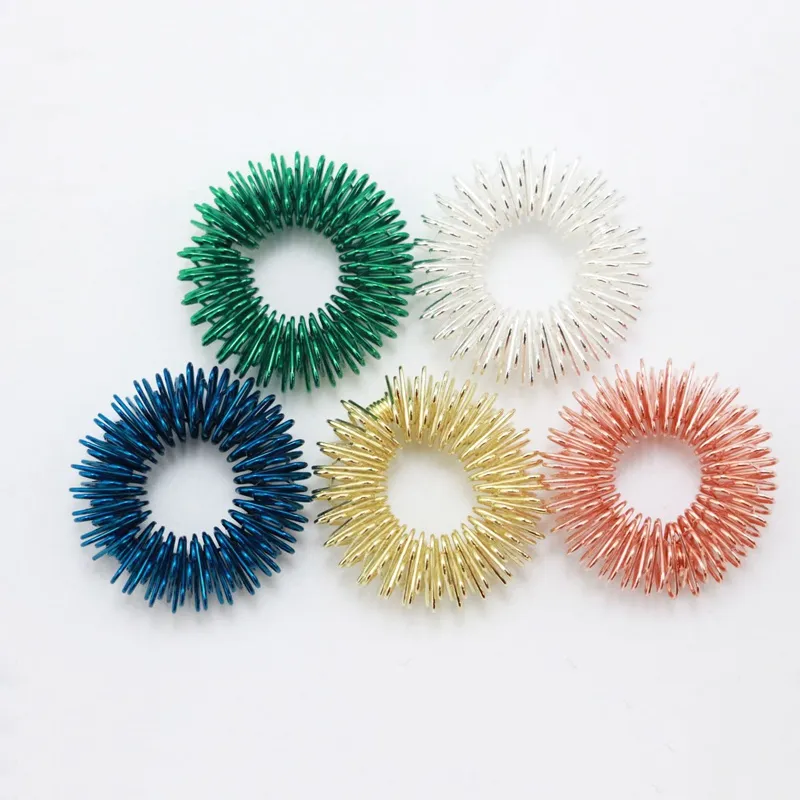 Bunte Spiky Sensorische Ringzappelle Spielzeug Fur Handakupressurmassage Und Stressabbau Von 0 22 DHgate