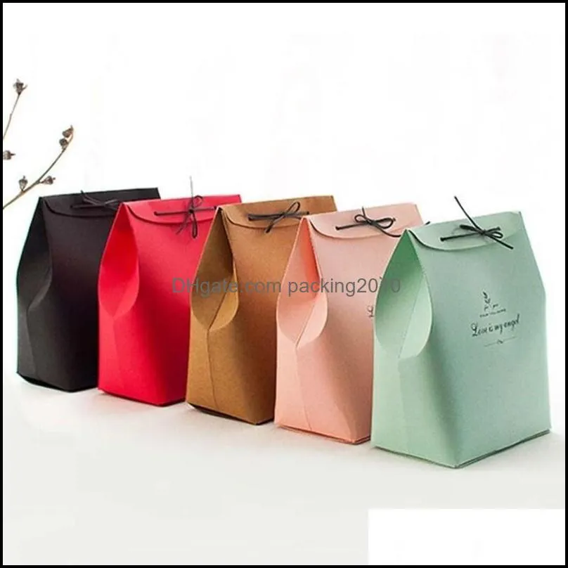 Gift Wrap Paper Box 10pcs 18x11x24.5cm Big Solid Color Wedding Candy Fashion Custom Carton Quality Custom1