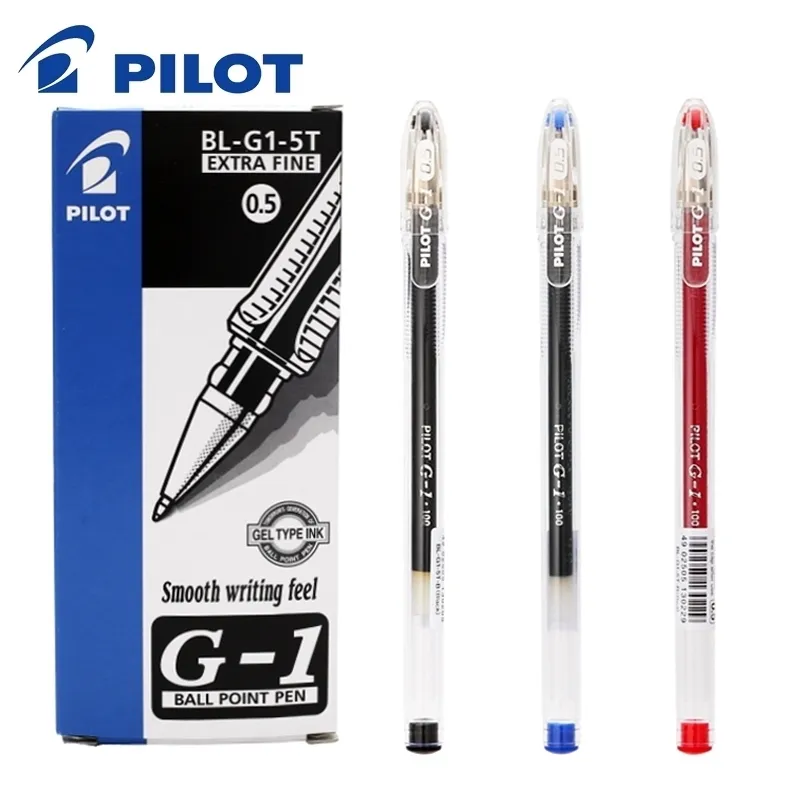 12ピーPILOT BL-G1 0.5mmゲルペンクラシックスタイル大容量試験専用水ペンオフィスシグネチャー210330