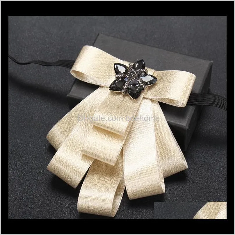 linbaiway women bow tie for mens tuxedo bowtie collar cravat business wedding detachable collar tie shirt accessory custom logo1