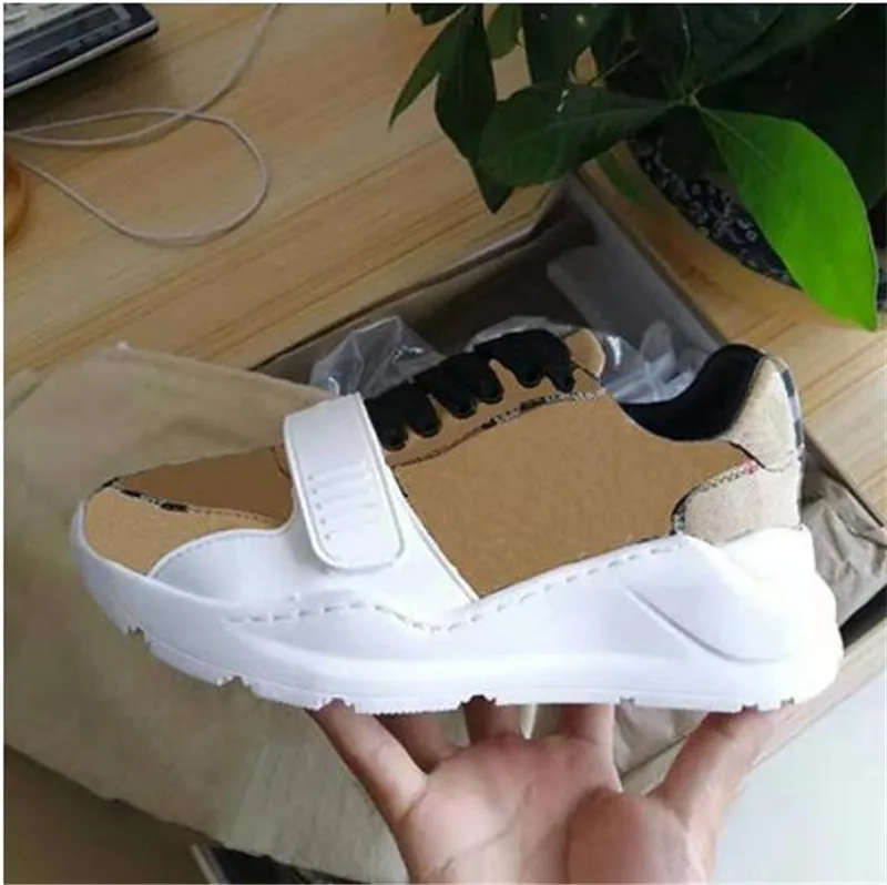 2021 High Quality Sneaker Casual Shoes Real Leather Sneakers Trainers Stripes Shoe Fashion trainer For Man Woman With Box 18dB#