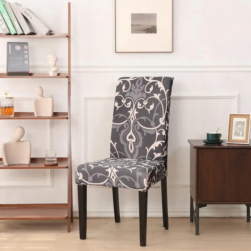 Pokrywa krzesełka w stylu boho nadrukowana okładka do jadalni biuro biuro bankietowe materiały elastyczne Materiał