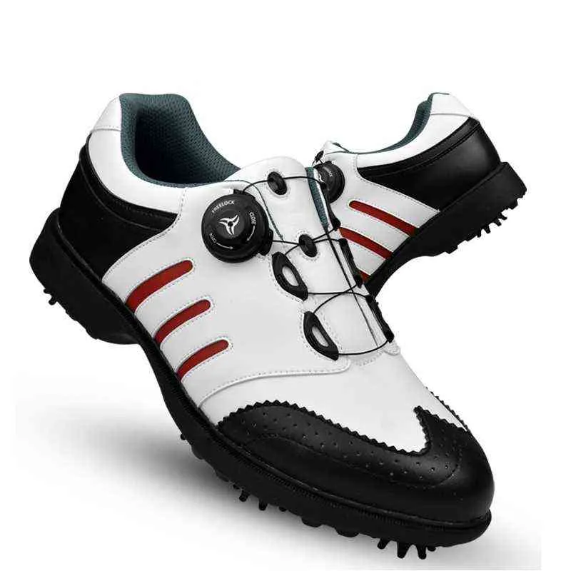 Wysokiej jakości męskie buty golfowe Oddychające wodoodporne szkolenie Profesjonalne kolce antypoślizgowe Sneakers Athletic 220408