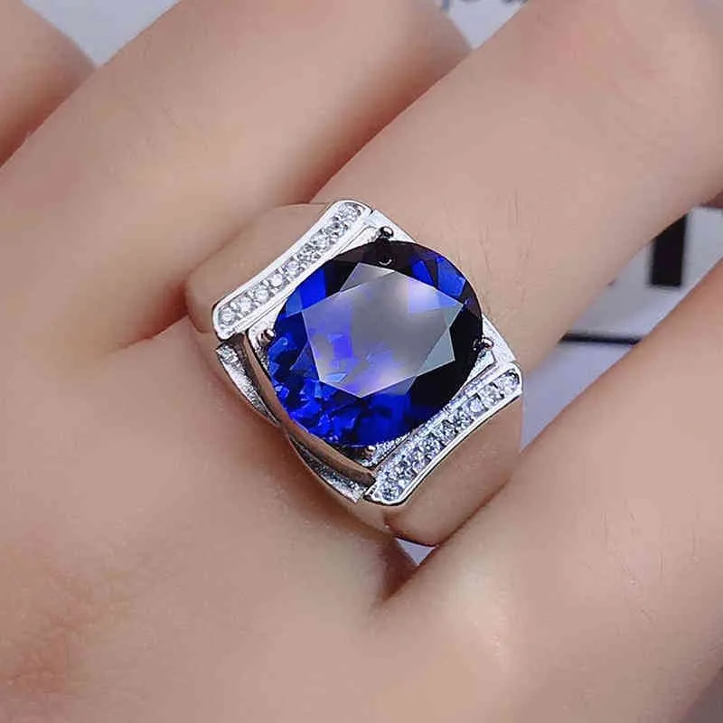 Female Blue Sapphire Neelam Ring at Rs 42000 in Hyderabad | ID: 21722518348