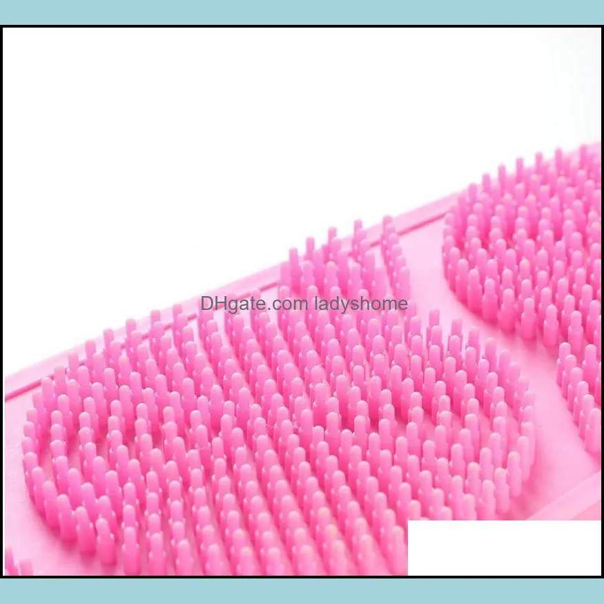 4 color bath brush double-sided bath scrub back brush is a good helper when taking a bath HWF6098