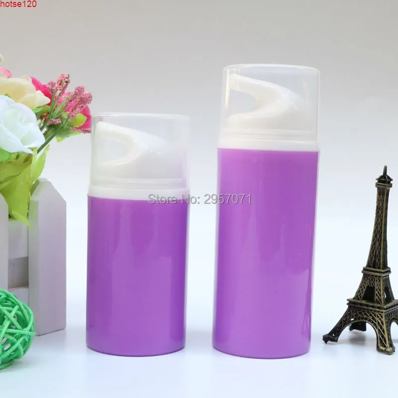 50ml 80 ml Purpurowy Kontener kosmetyczny Pusta Pompa Plastikowa Plastikowa PP Butelki Podróżowanie Ciecze Korzystanie 100 sztuk / partia DHL DHL Free ShippingGoods