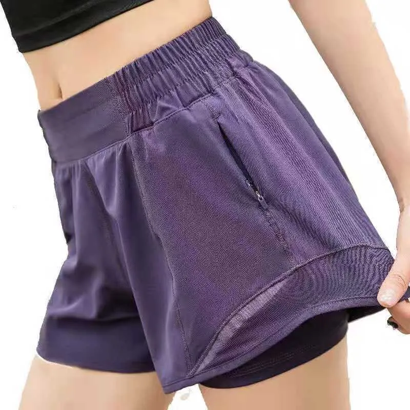 Womens Quick Dry Yoga In Short Skirt With Pocket Breathable High