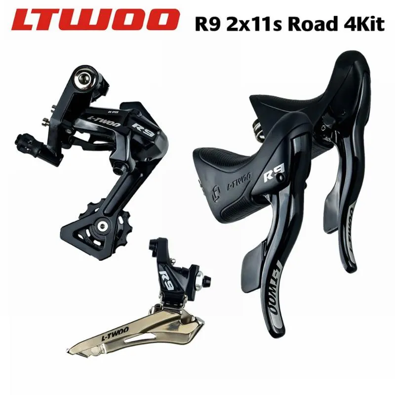 Fiets Derailleurs LTWOO R9 2x11 Speed, 22s Road Groepset, Shifter + Achter Voor 5800, R7000, Not Empire Speed