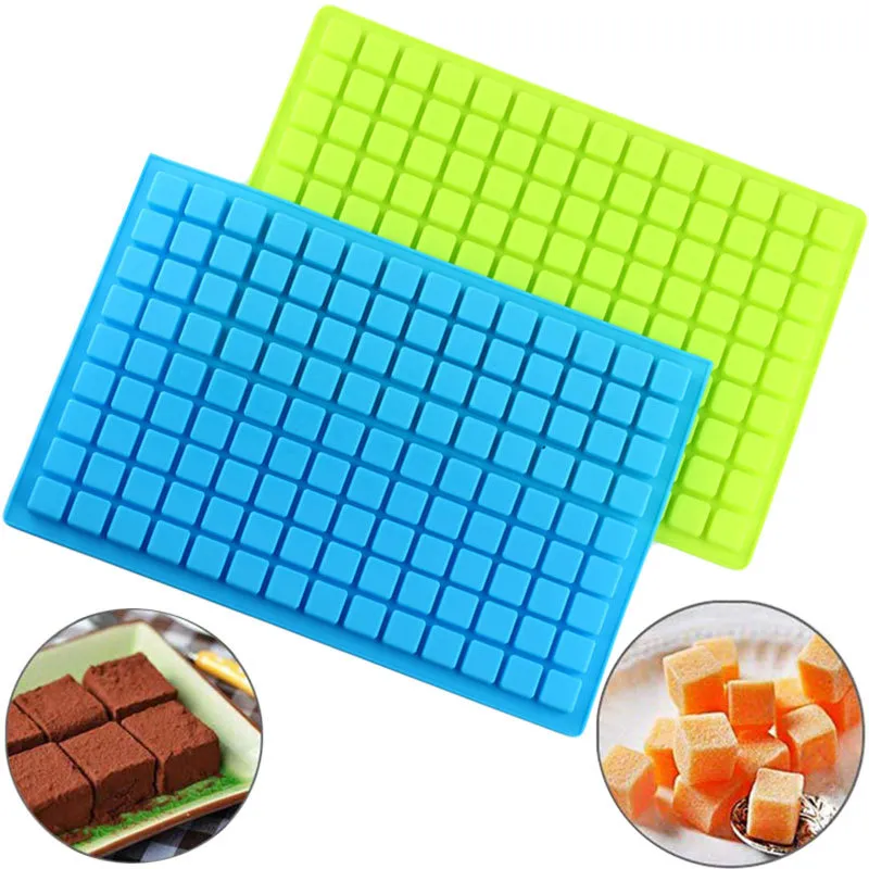 126 Grades Silicone Cubos de Gelo Moldes Frozen Mini Comida Graia Gelo Bandeja Fruit Fruit Fruit Festa Pudim Ferramenta Cozinha Acessórios de Cozinha XG0292