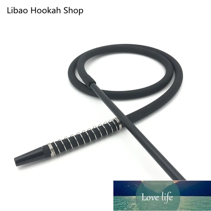 Tubo flessibile in silicone nero per shisha narghilè tubo Sheesha Chicha Narguile accessori per fumatori narghilè tubo primavera Cachimba regalo